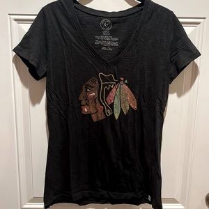 47 Blackhawks short sleeve v-neck t shirt